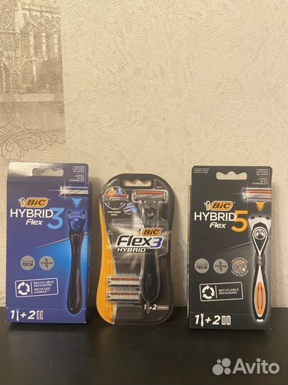 Бритвенные станок и кассеты Bic Flex 5, 3