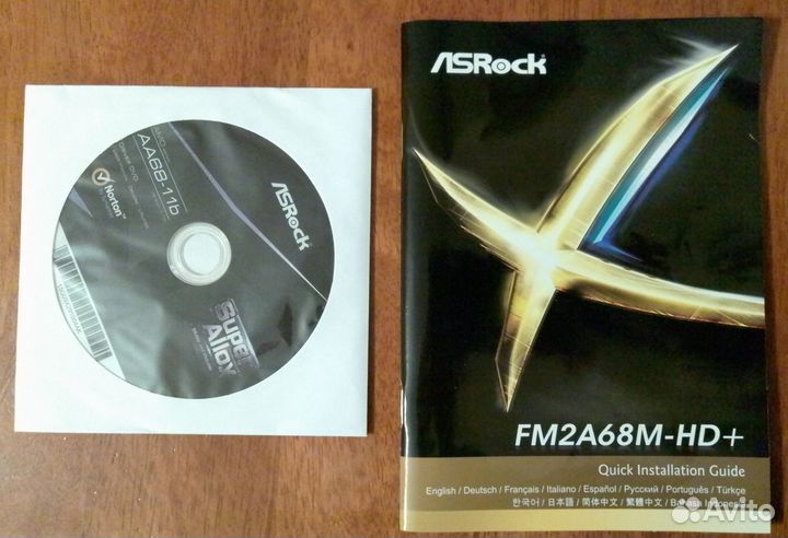 Материнская плата Asrock fm2a68m-hd+