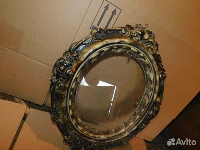 Антикварная, красивая,гипсовая рамка под фото СССР