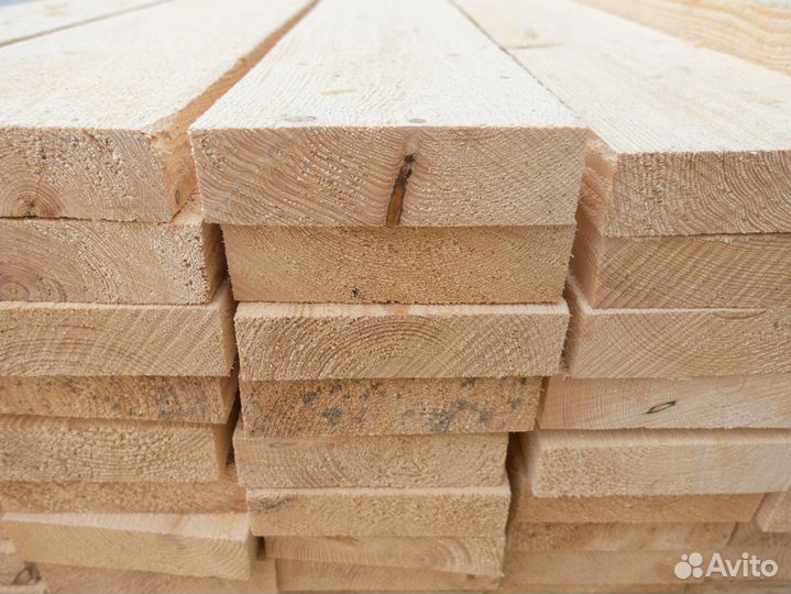 Доска обрезная сухая строганная 45х146х6000
