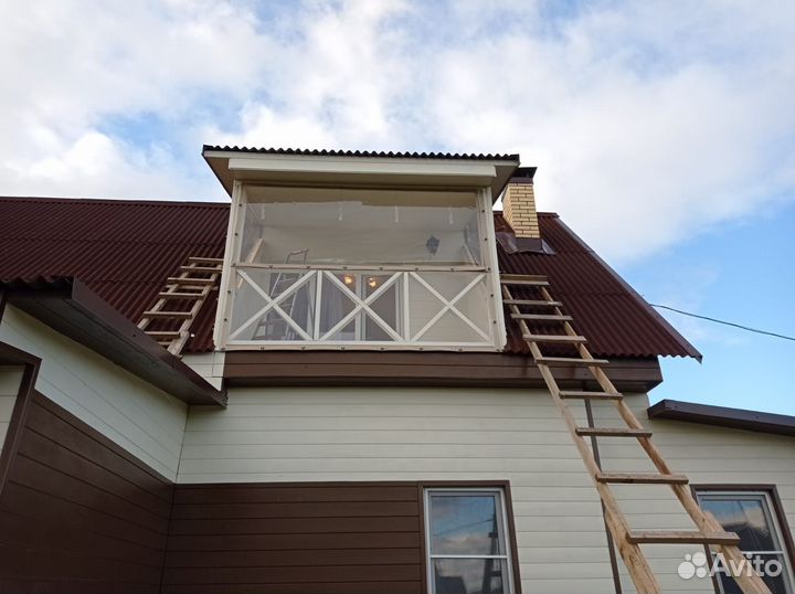 Мягкие окна с открывающимися створками