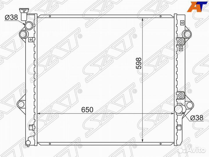 Радиатор lexus GX470 2UZ 02-07/toyota land cruiser