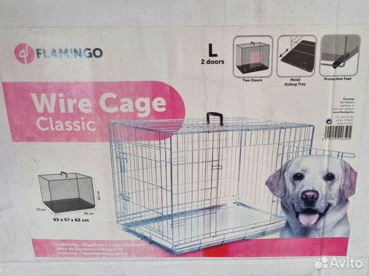 Клетка для собаки Flamingo Wire Cage L