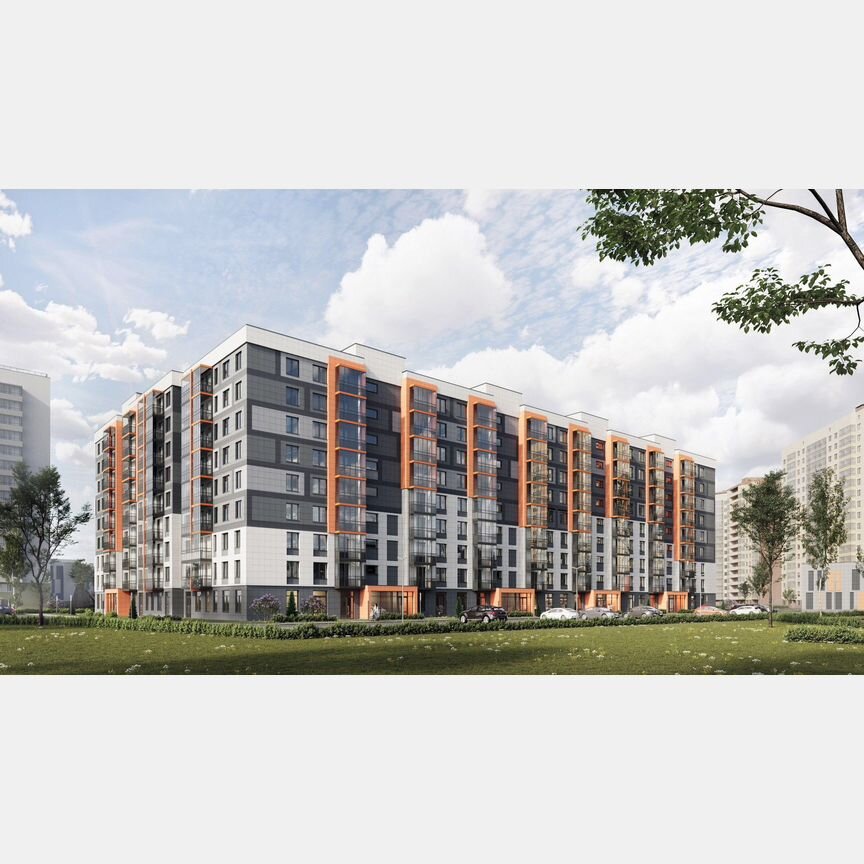 2-к. квартира, 60,7 м², 9/9 эт.