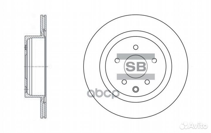 Диск тормозной SD4211 Sangsin brake