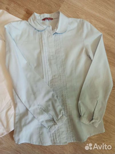 Рубашка блузка школьная 134