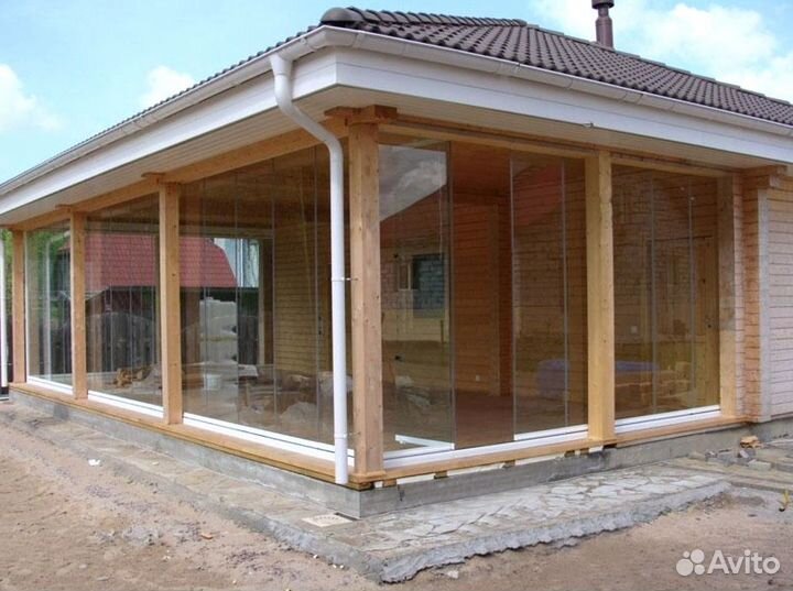 Остекление веранд террас беседок