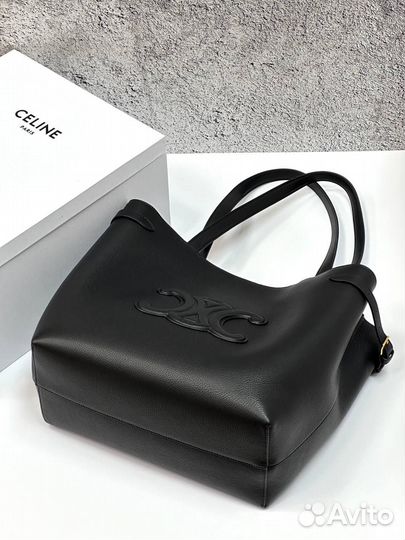 Сумка Celine medium cabas anaïs cuir triomphe