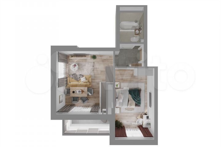 2-к. квартира, 39,2 м², 19/25 эт.