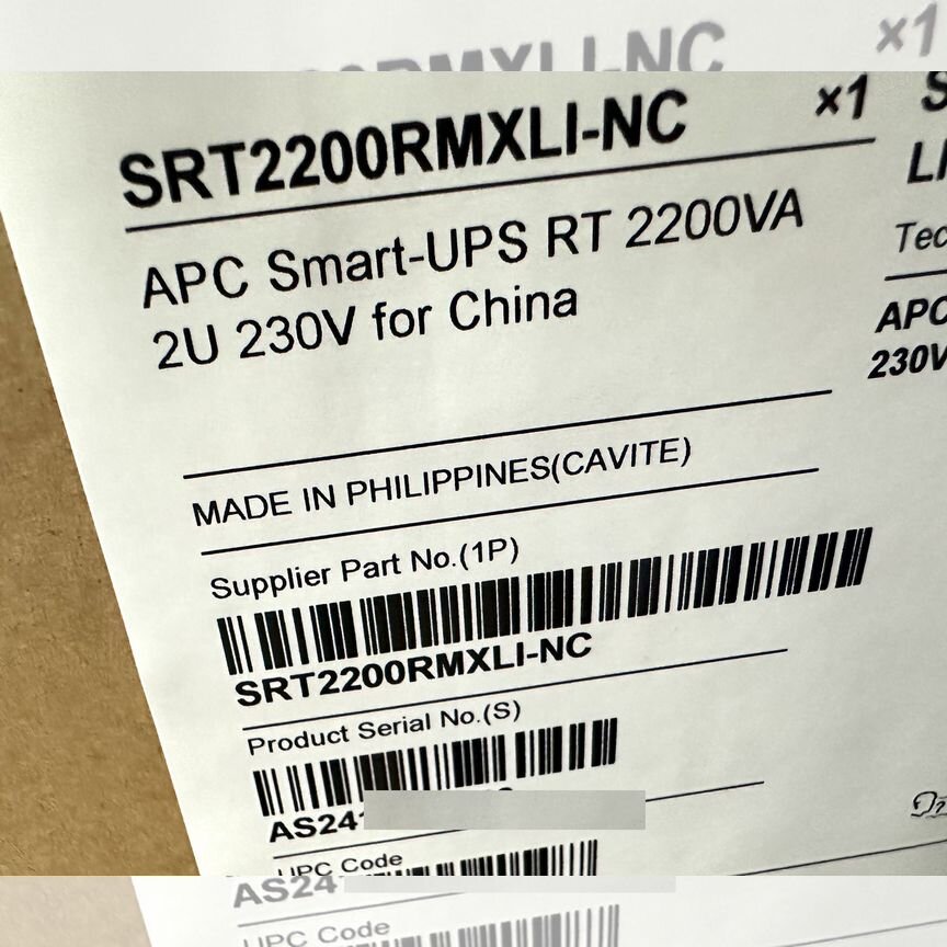 [SRT2200RMXLI-NC] Ибп Apc Вкл. Ap9631 С Датчиком Srt2200rmxli-Nc