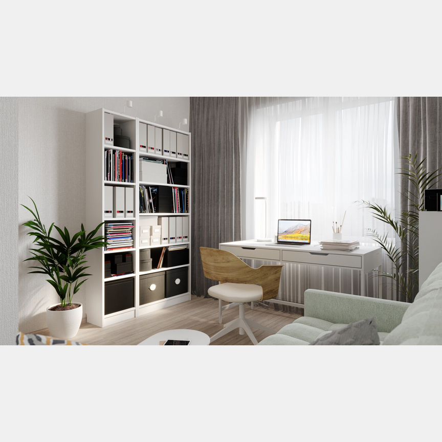 2-к. квартира, 55,4 м², 20/27 эт.