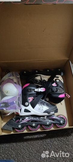 Роликовые коньки детские раздвижные