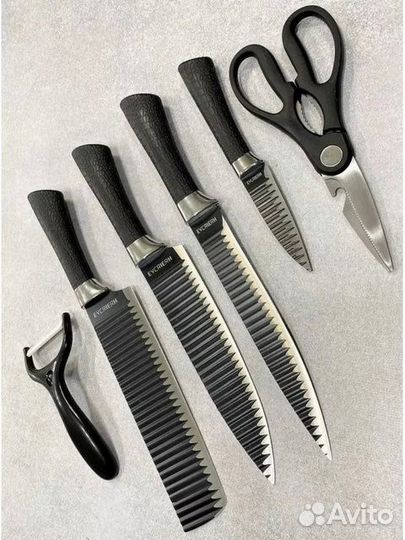 Набор кухонных ножей из нержавеющей стали