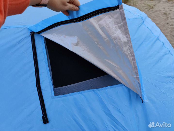 Палатка 3 местная с тамбуром двухслойная