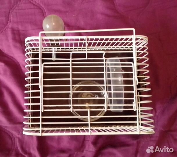 Клетка для грызунов (хомячка) укомплектованная