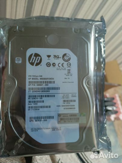 Жесткий диск HP MB3000Fcwdh 3Tb