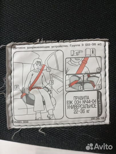 Детское автокресло 15 до 36 кг