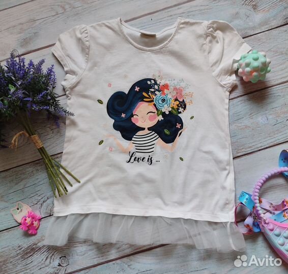 Пакет летних вещей на девочку 128 134 Zara Waikiki