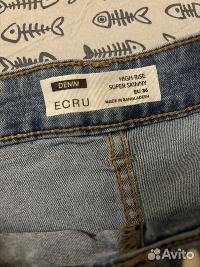 Джинсы ecru skinny xs