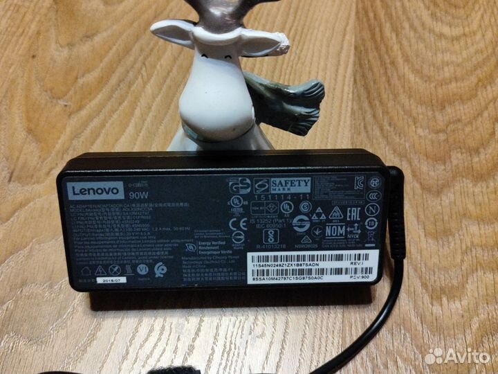 Блок питания для ноутбука lenovo 20v 4,5A 90W