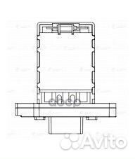 Резистор вентилятора отопителя Chevrolet Lacett