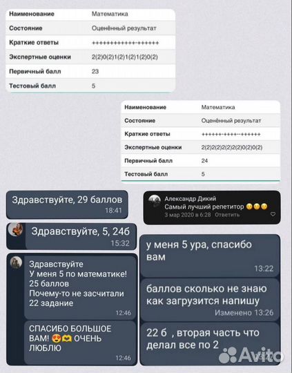 Репетитор по математике