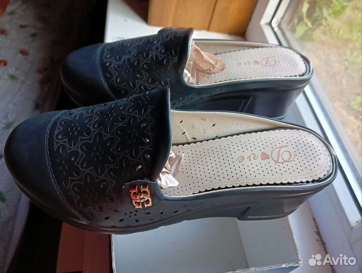 Кожаные сабо, р. 37,5