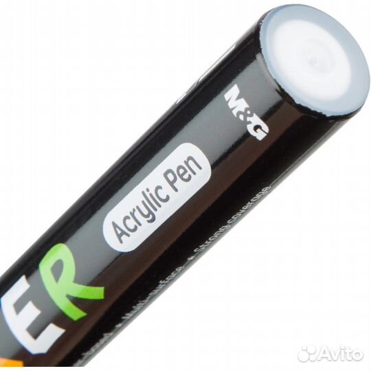 Маркер акриловый M&G 2 мм белый, уп2шт