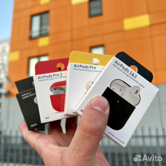 Наушники AirPods 2 «оригинал» + доставка + чехол