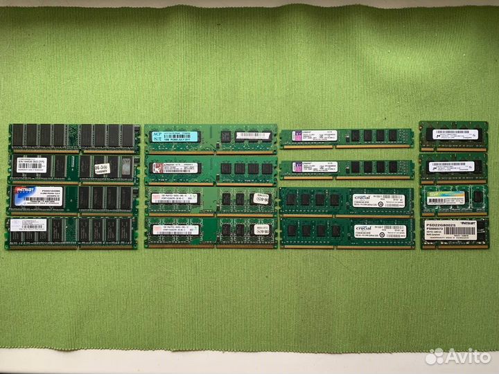 Оперативная память DDR, DDR2 и DDR3
