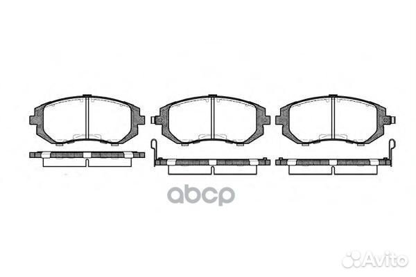 951 02 D7055M-01 колодки дисковые п Subaru Legacy