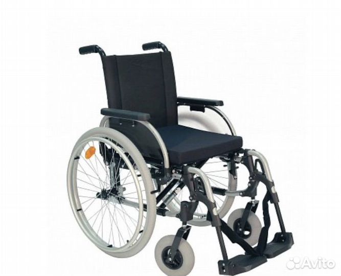 Коляска инвалидная прогулочная, с ручным приводом