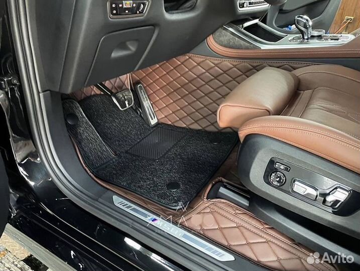 Коврики из экокожи 3D