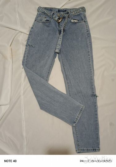 Джинсы драные моднявые