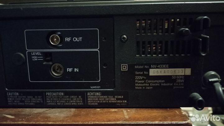 Видеомагнитофон panasonic nv-433ee
