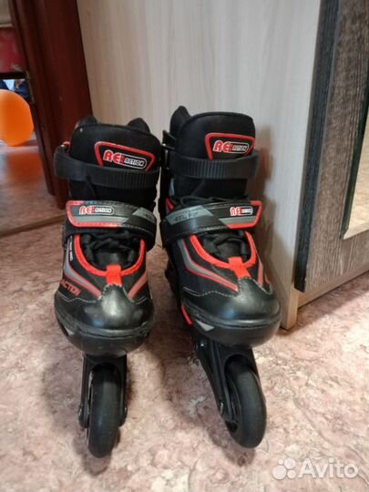 Ролики с защитой детские размер 31-36