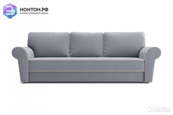 Диван еврокнижка Прованс 3-х местный серый