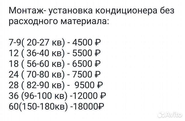 Установка, чистка кондиционеров