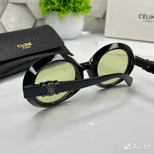 Солнцезащитные очки Celine зелёные