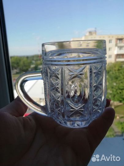 Кружки хрустальные 5 шт. Новые