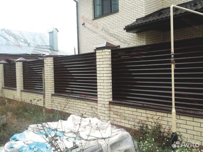Забор жалюзи еврожалюзи