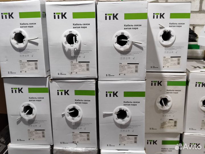 Кабель витая пара UTP 5e медь lszh 0.51мм ITK