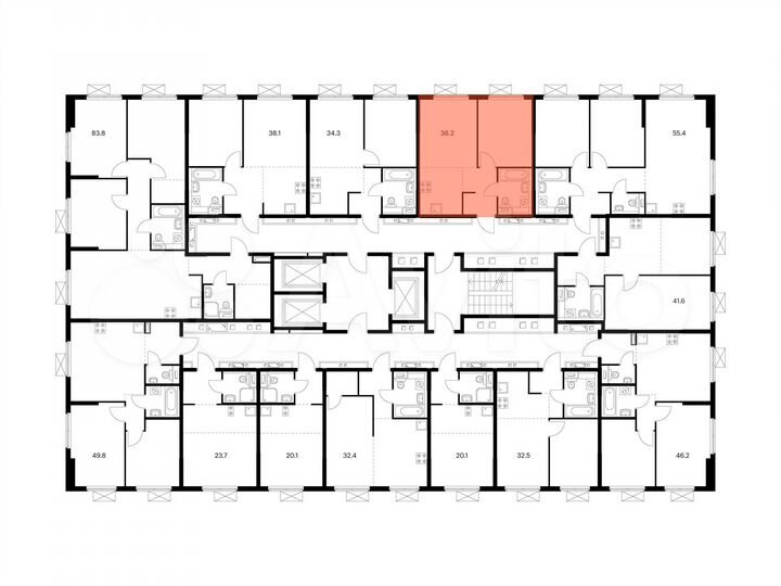 1-к. квартира, 36,2 м², 13/24 эт.