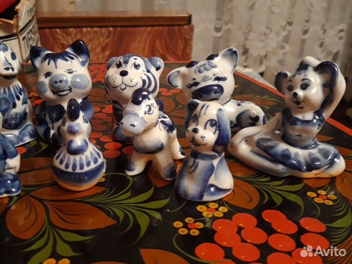 Фигурки гжель СССР