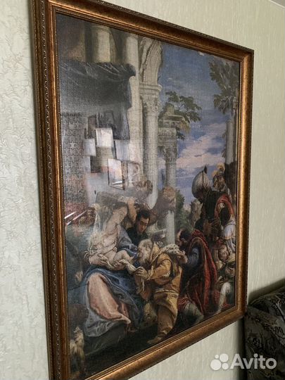 Картина (пазл собранный в багете)