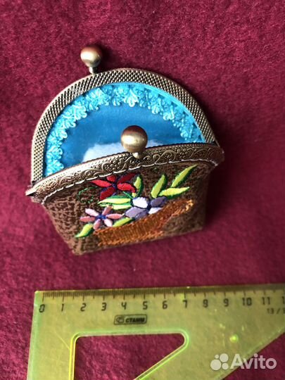 Кошелек монетница с фермуаром