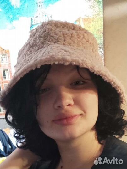 Панамка тёплая плюшевая