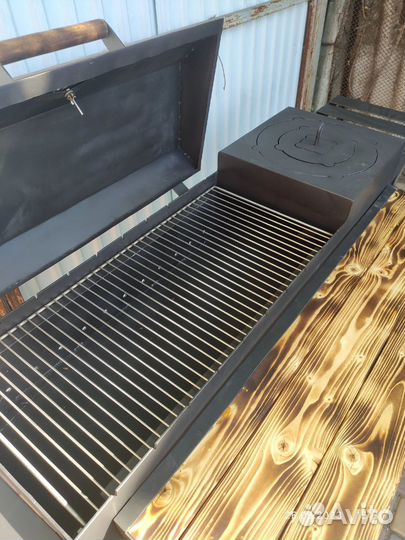 Гриль - Мангал с решёткой с наварными кольцами