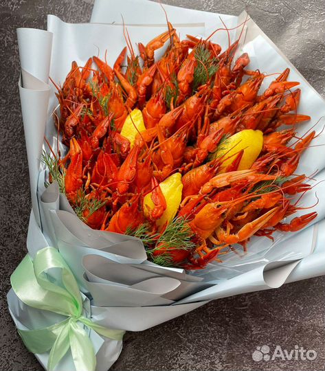 Букет из раков, краба