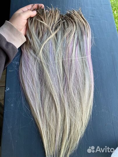 Волосы для наращивания 50-45 см бу